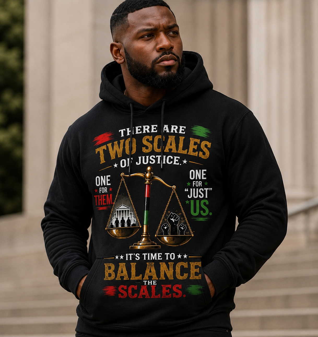 Design 01(a)- Two Scales of Justice "HOODIE"