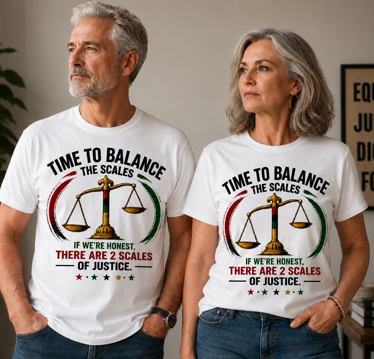 Time to Balance the Scales Shirt | Social Justice Graphic Tee | Unisex T-Shirt
