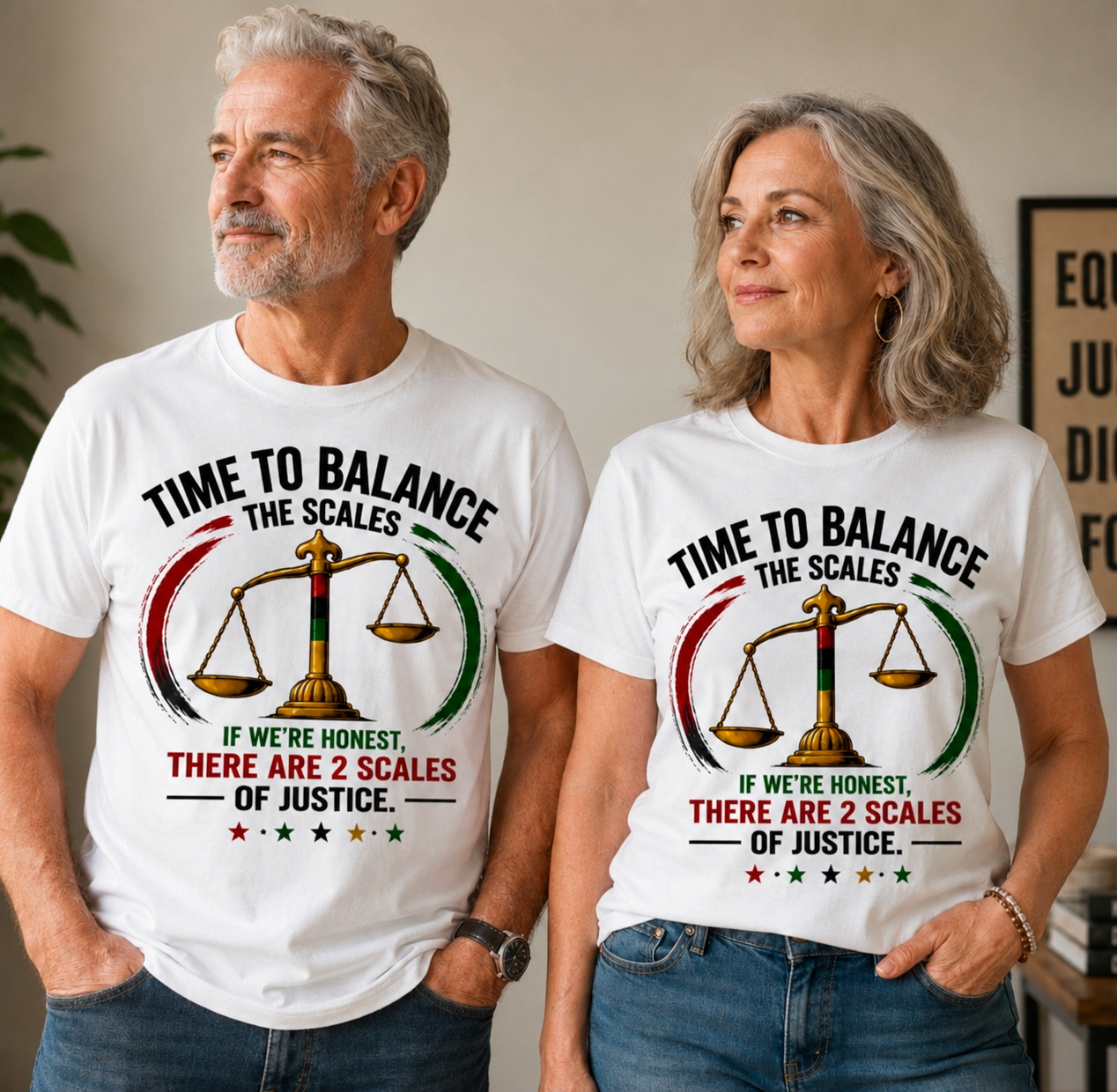 Time to Balance the Scales Shirt | Social Justice Graphic Tee | Unisex T-Shirt