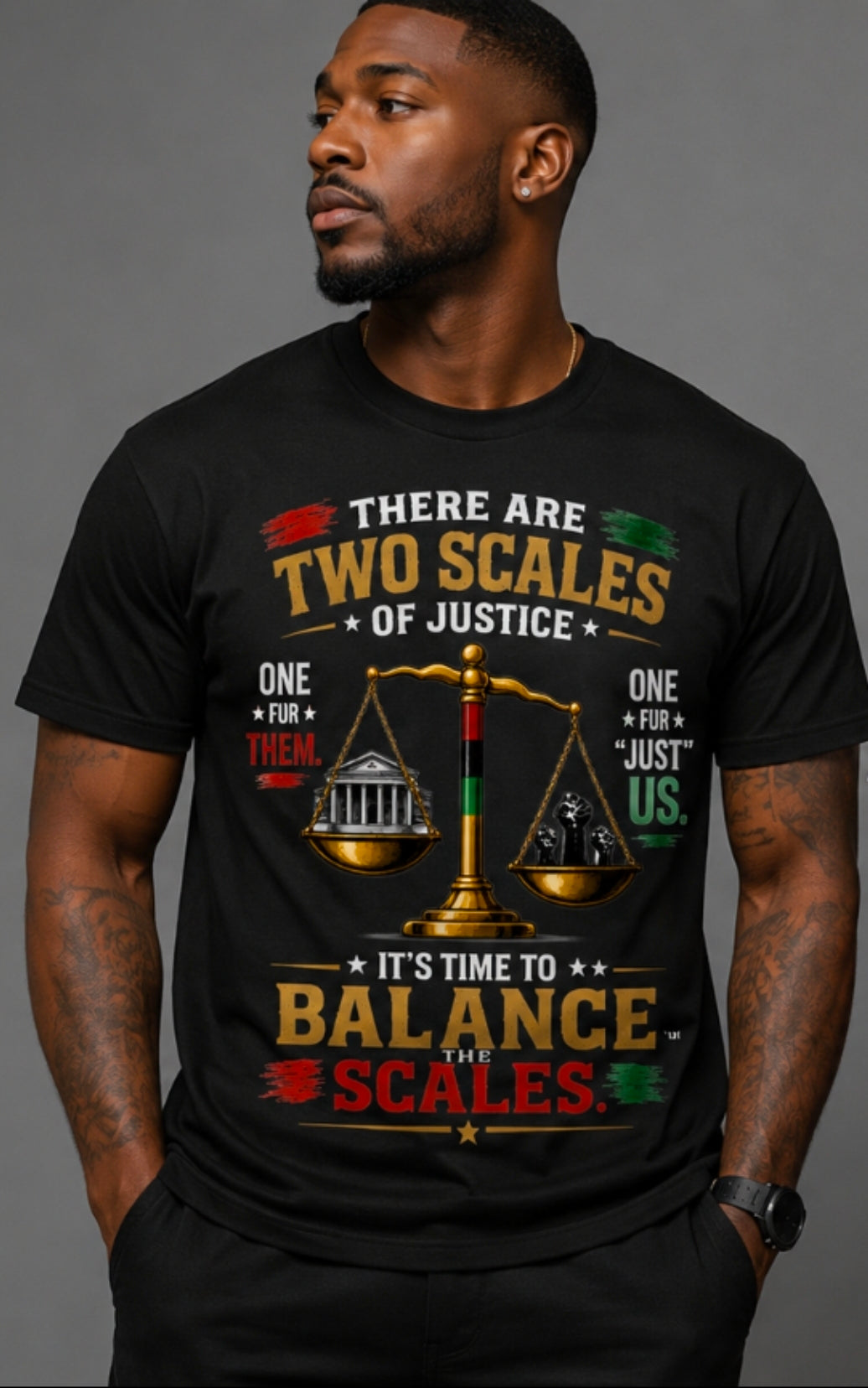 Design 01- Two Scales of Justice T-Shirt